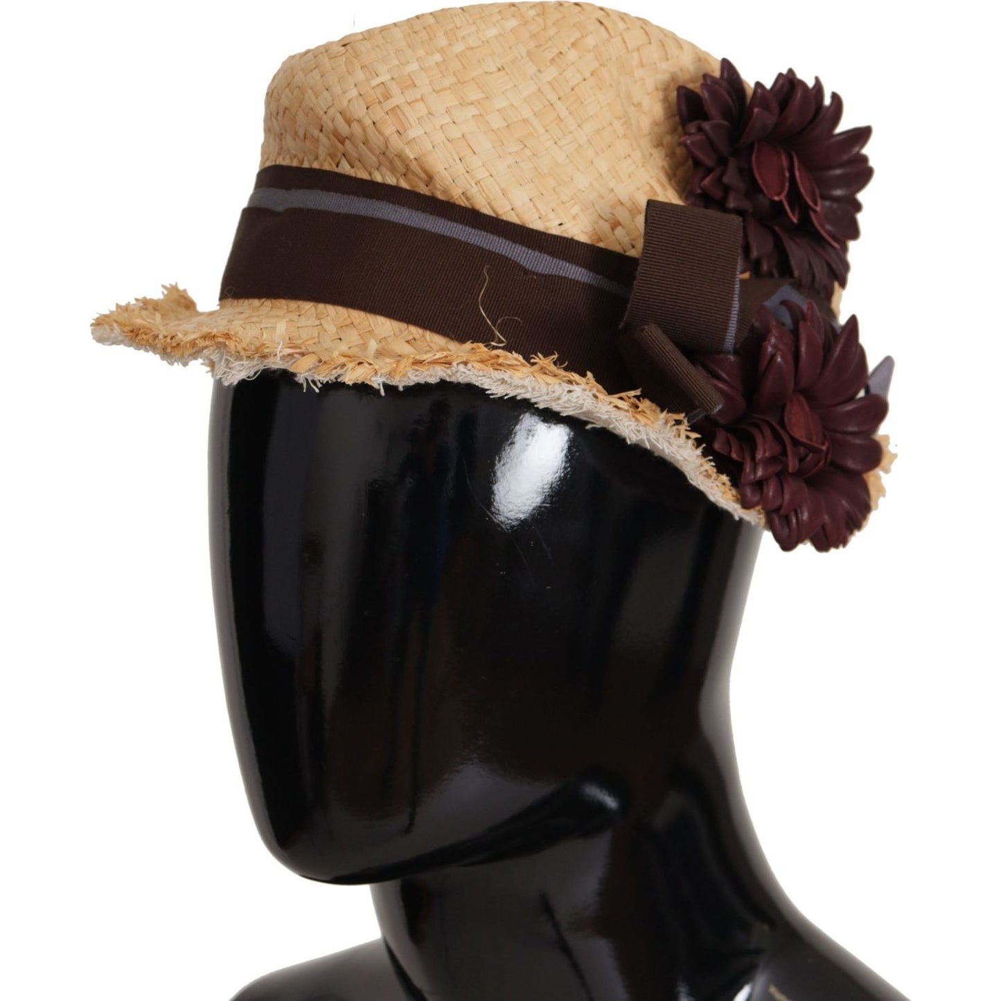 Dolce & Gabbana Chic Floral Bucket Hat in Sunshine Yellow Dolce & Gabbana Tan
