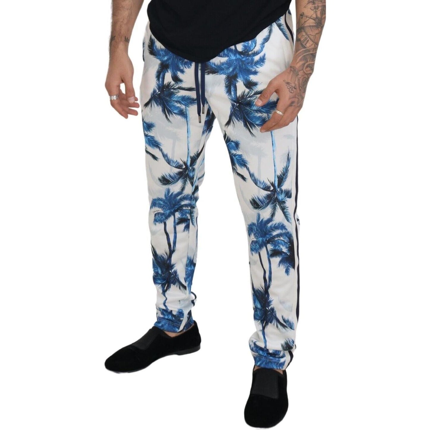 Dolce & Gabbana Chic White MainLine Trousers for Men Dolce & Gabbana Gray