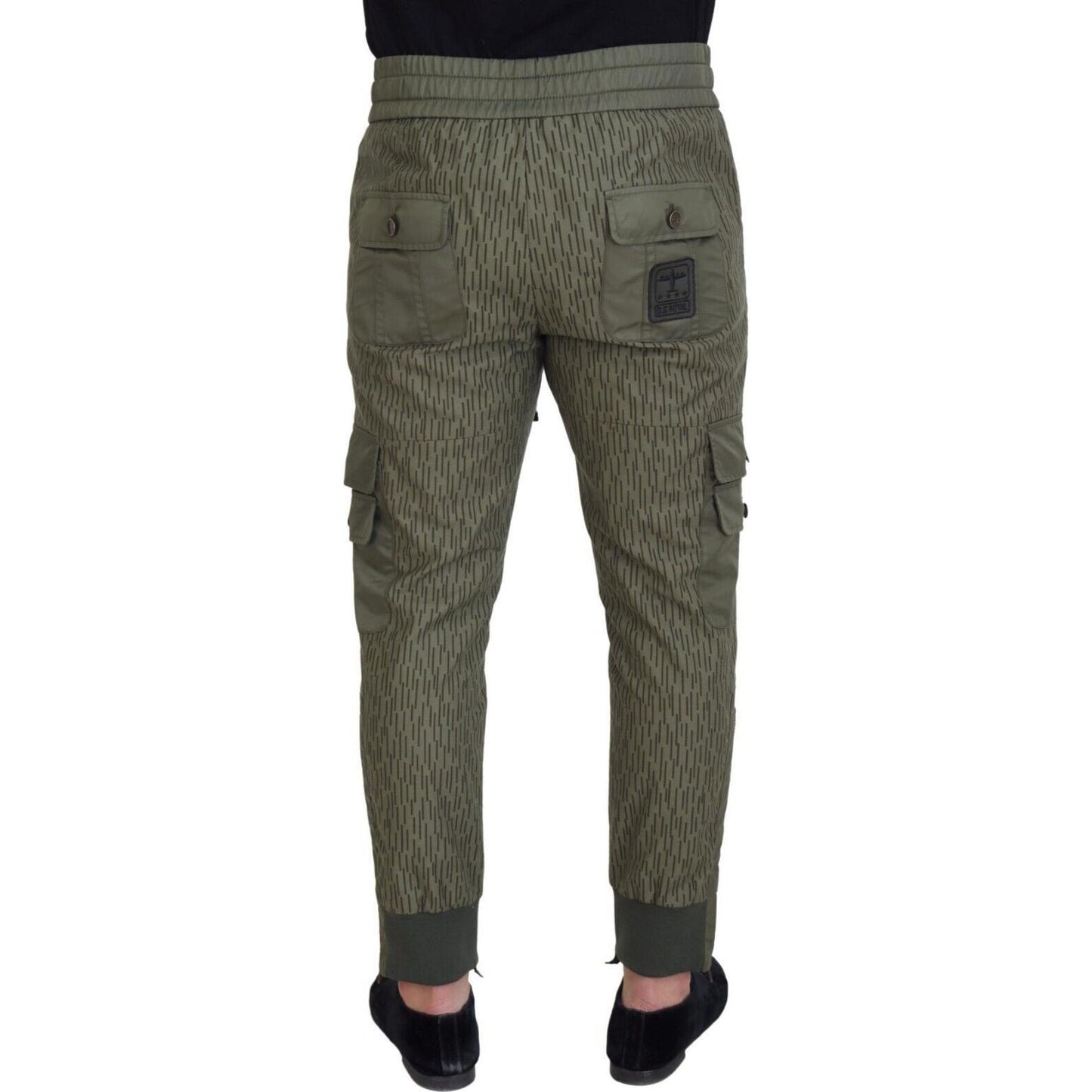 Dolce & Gabbana Elegant Green Cotton Blend Pants Dolce & Gabbana Dark Slate Gray
