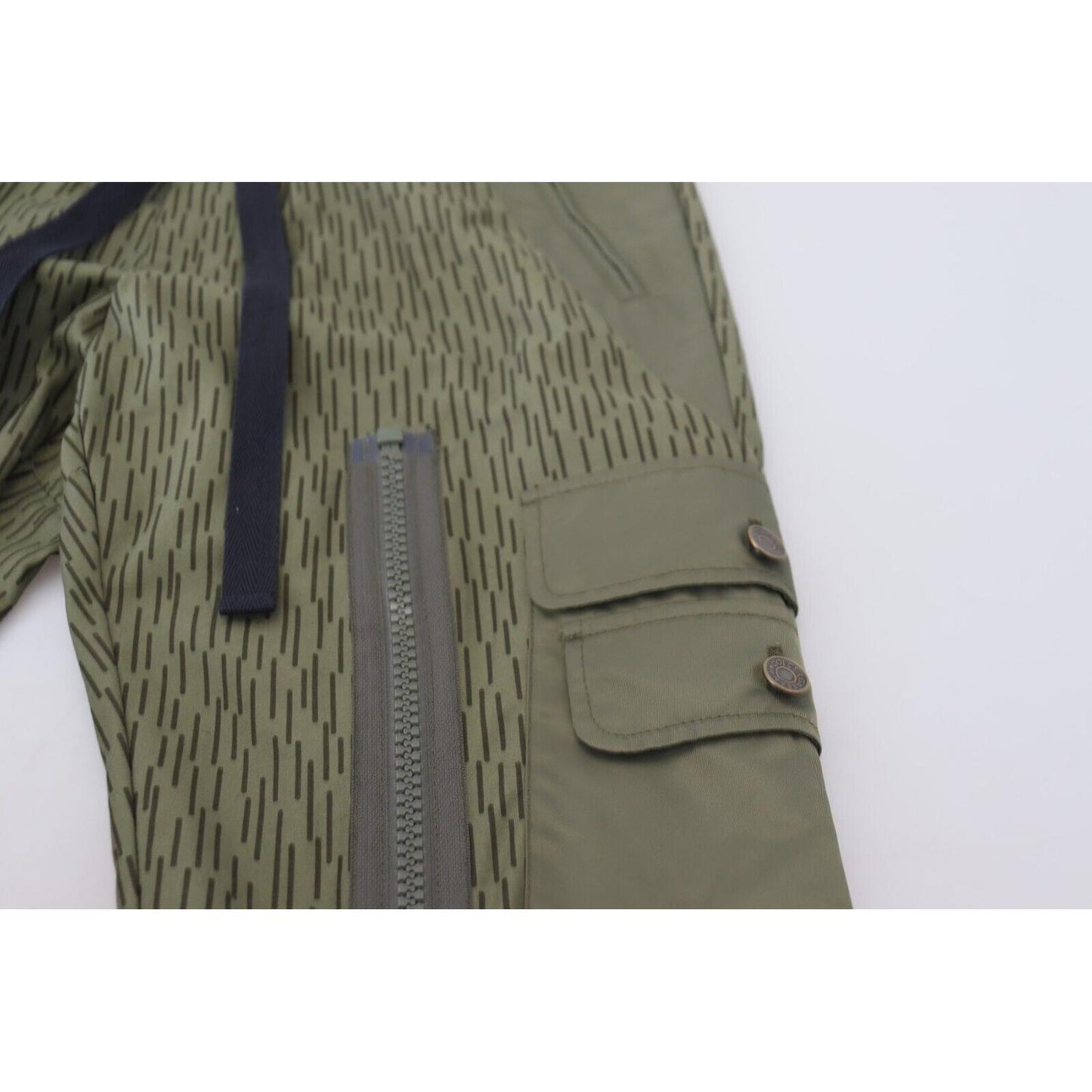 Dolce & Gabbana Elegant Green Cotton Blend Pants Dolce & Gabbana Dim Gray