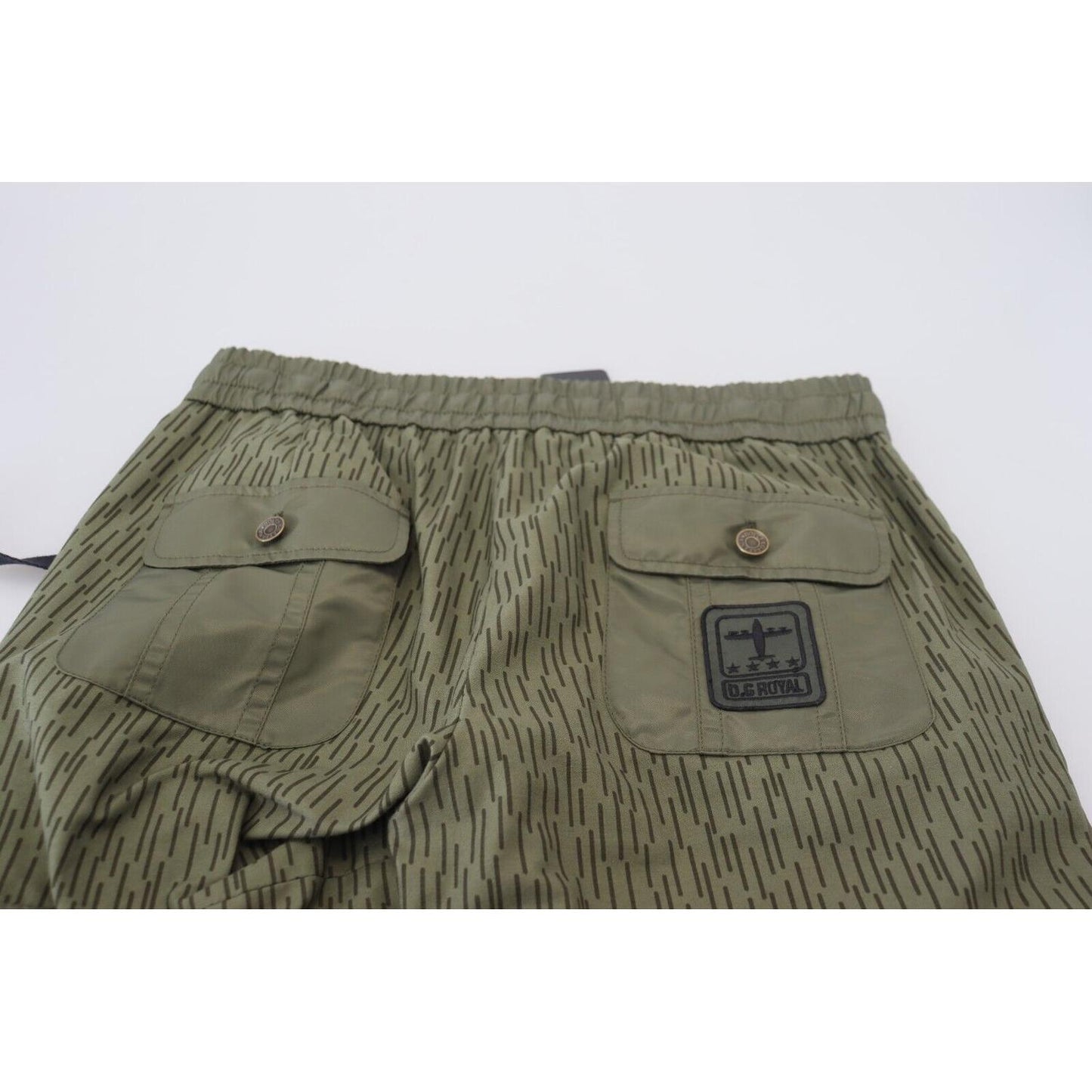 Dolce & Gabbana Elegant Green Cotton Blend Pants Dolce & Gabbana Dim Gray
