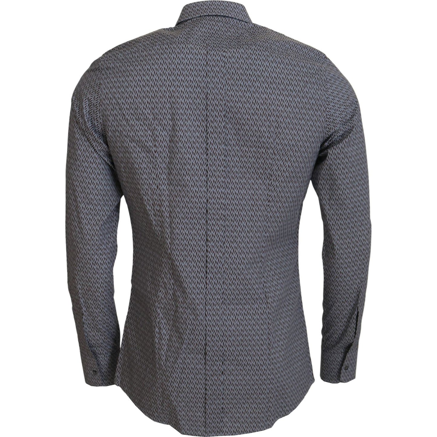 Dolce & Gabbana Elegant Slim Fit Formal Cotton Shirt Dolce & Gabbana Dim Gray