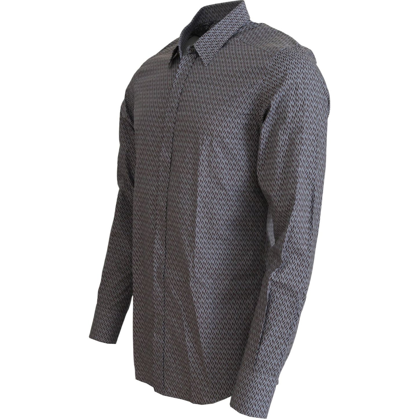 Dolce & Gabbana Elegant Slim Fit Formal Cotton Shirt Dolce & Gabbana Dark Slate Gray