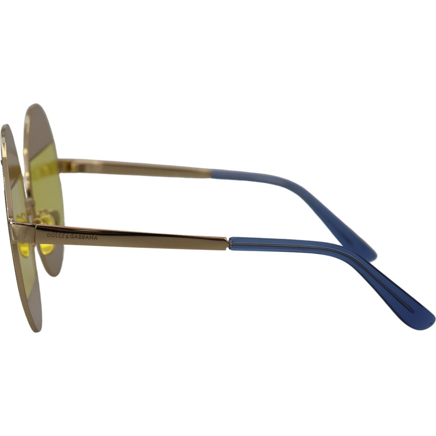 Dolce & Gabbana Gold Oval Metal Crystals Shades DG2209B Sunglasses GLA1147