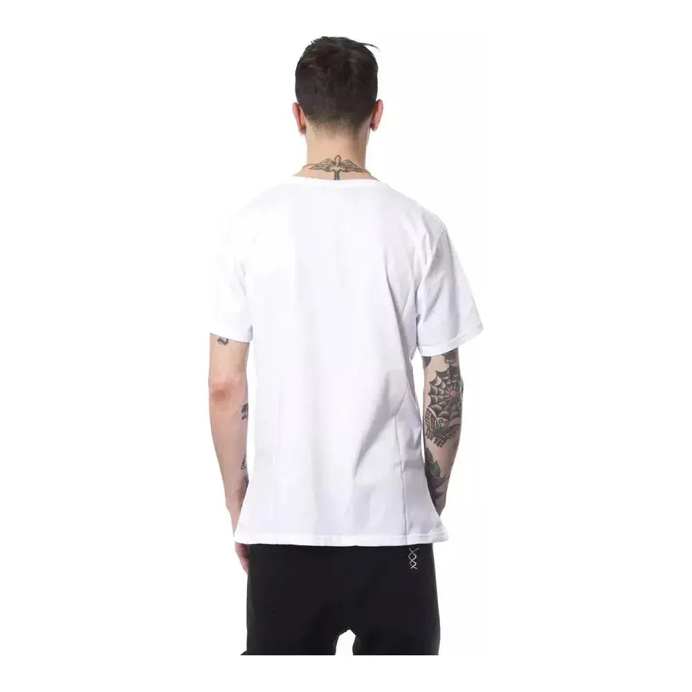 Nicolo Tonetto White Cotton Men T-Shirt Nicolo Tonetto Dark Slate Gray