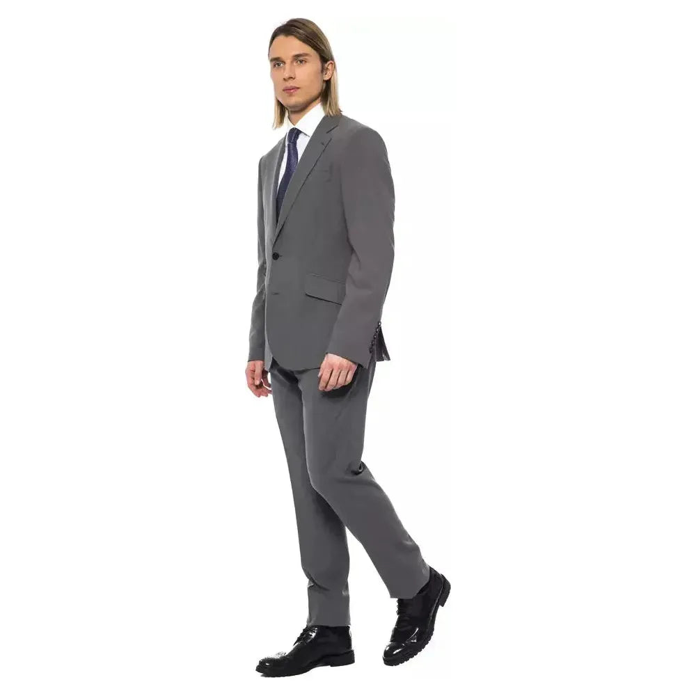Billionaire Italian Couture Gray Wool Men Suit Billionaire Italian Couture Dim Gray