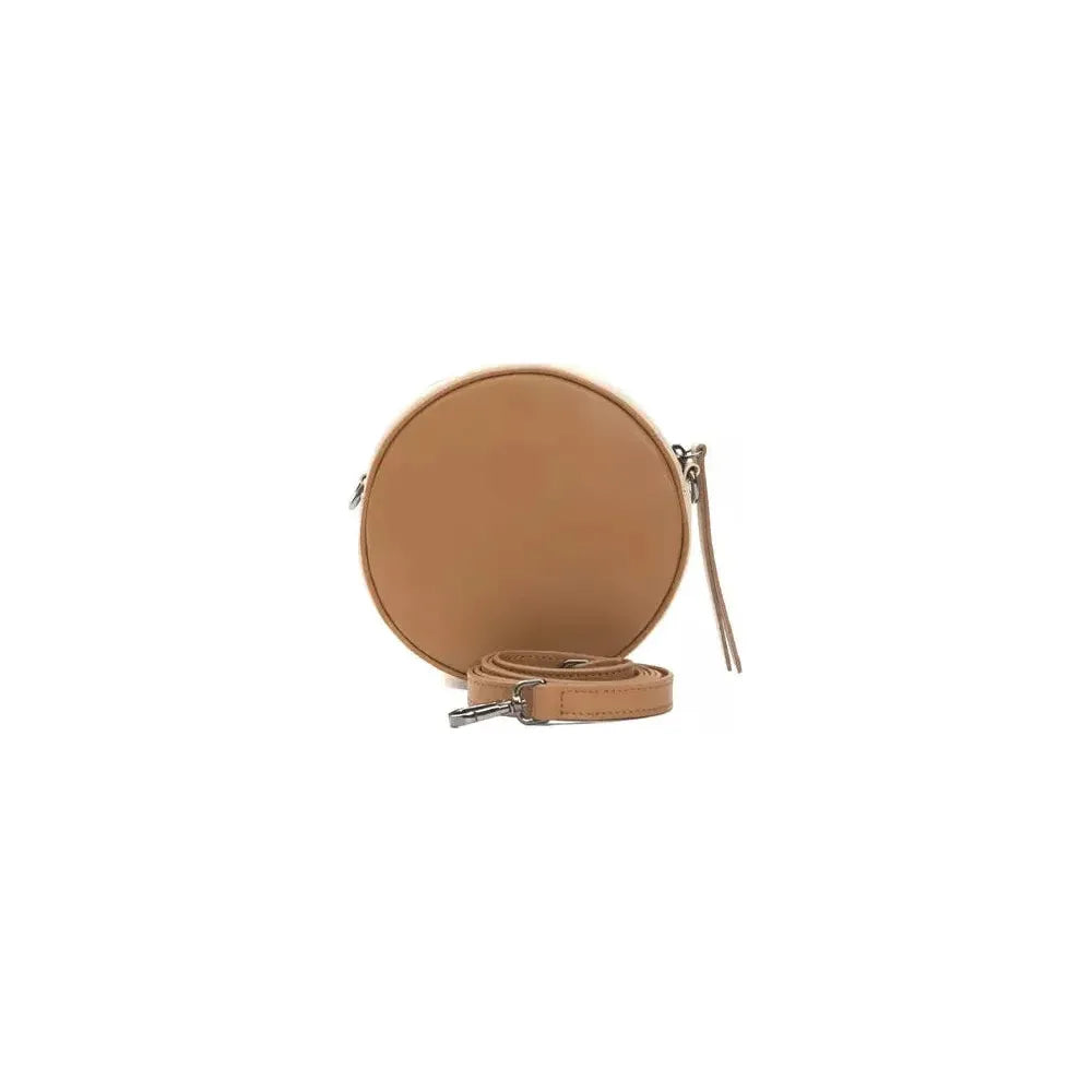 Pompei Donatella Brown Leather Women Crossbody Bag Pompei Donatella Sienna