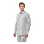 Bagutta Gray Cotton Men Shirt Bagutta Gray