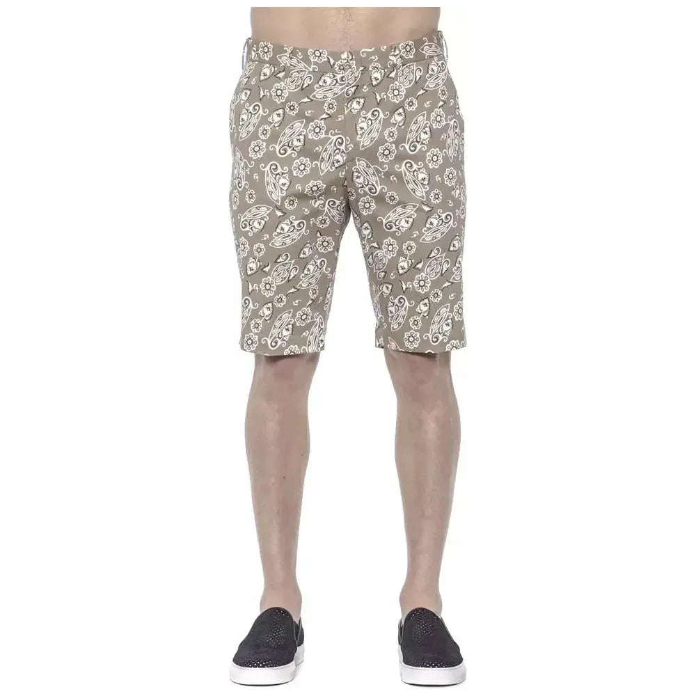 PT Torino Beige Cotton Men Bermuda Short Shorts PT Torino Rosy Brown