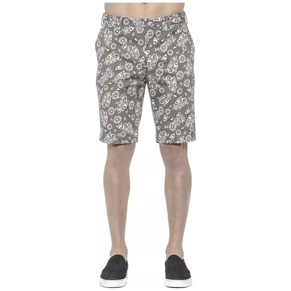 PT Torino Green Cotton Men Bermuda Short Shorts PT Torino Rosy Brown