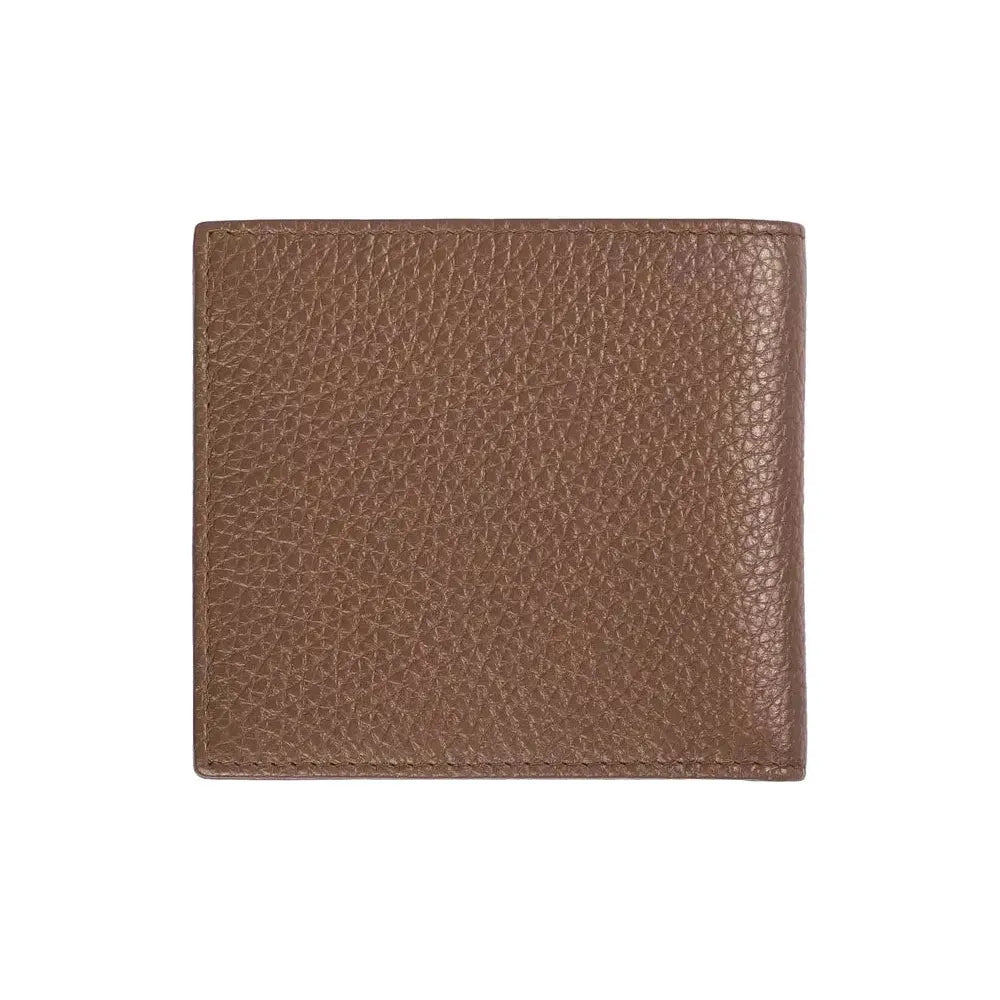Trussardi Brown Leather Men Wallet Trussardi Dim Gray