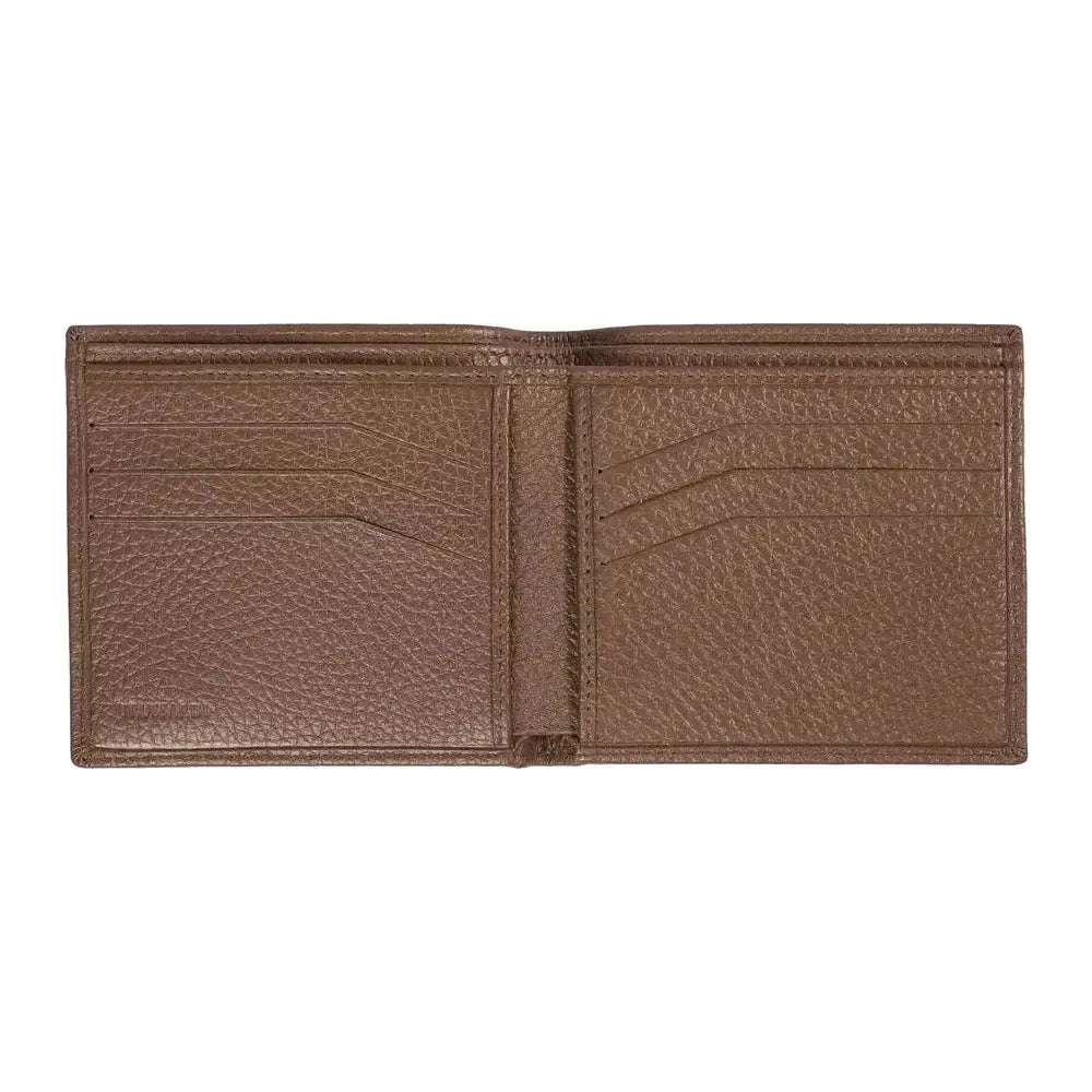 Trussardi Brown Leather Men Wallet Trussardi Dim Gray