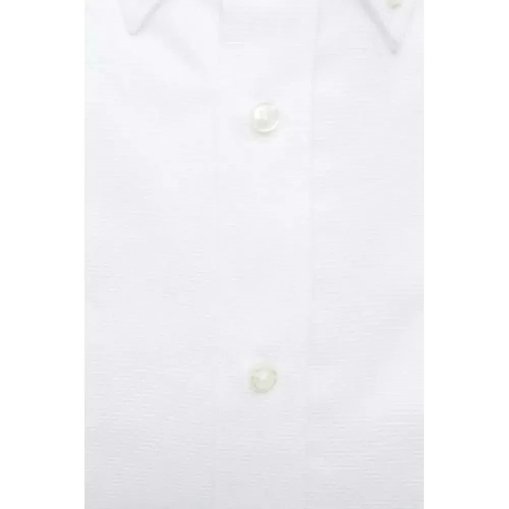 Robert Friedman White Cotton Men Shirt Robert Friedman White Smoke