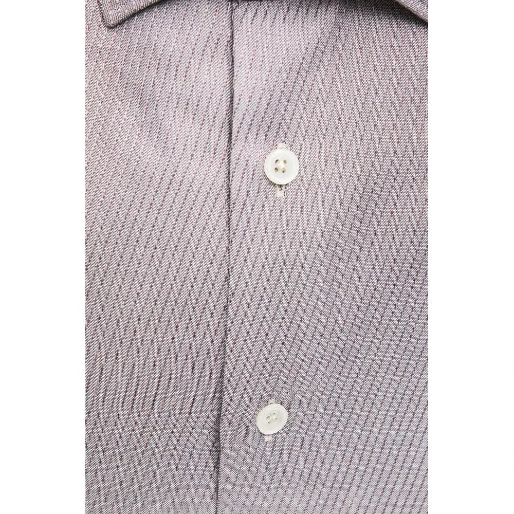 Robert Friedman Beige Cotton Men Shirt Robert Friedman Gray