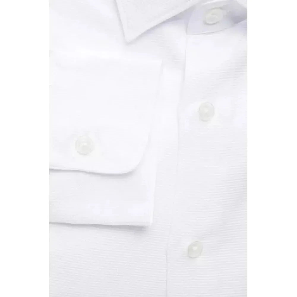 Robert Friedman White Cotton Men Shirt Robert Friedman White Smoke