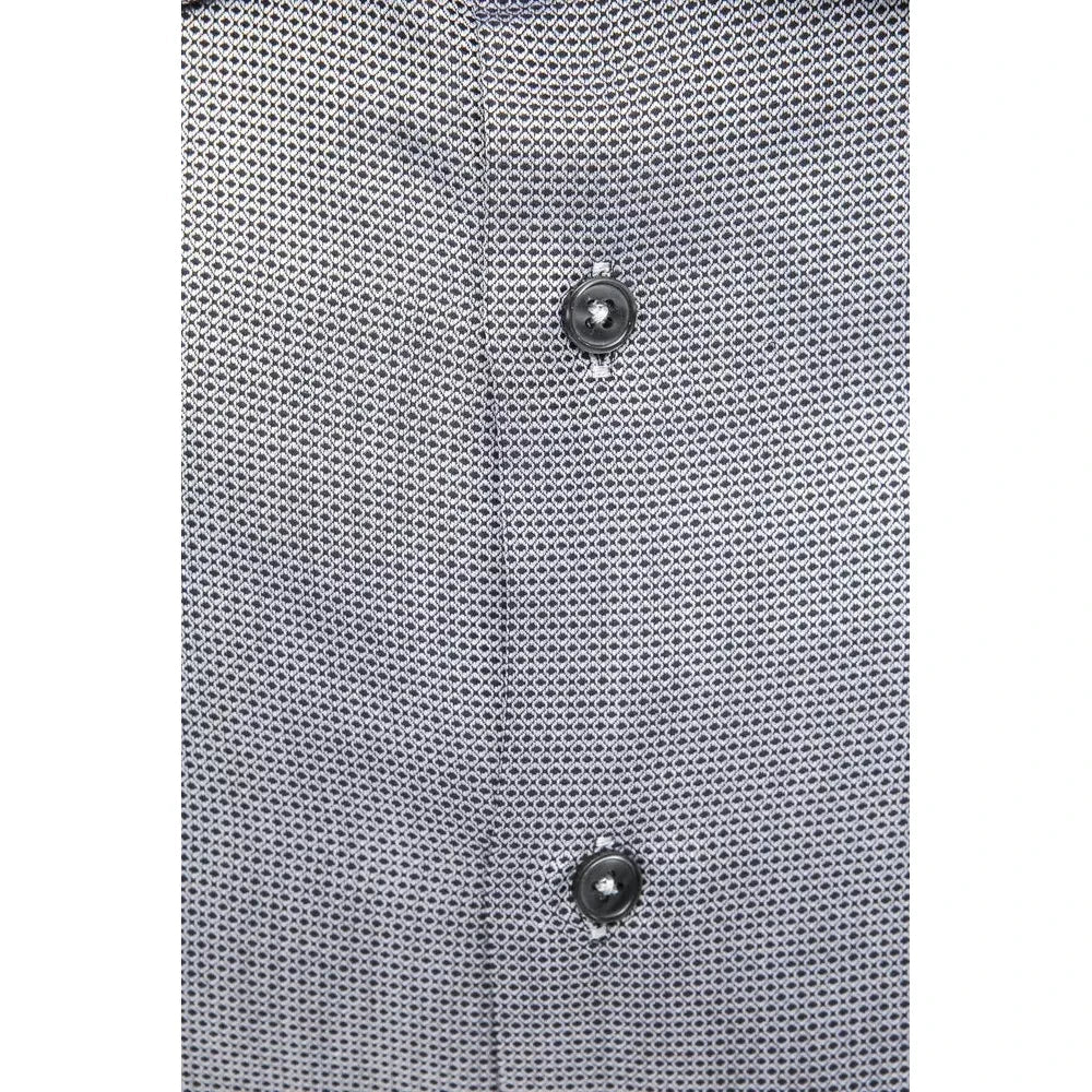 Robert Friedman Beige Cotton Men Shirt Robert Friedman Gray