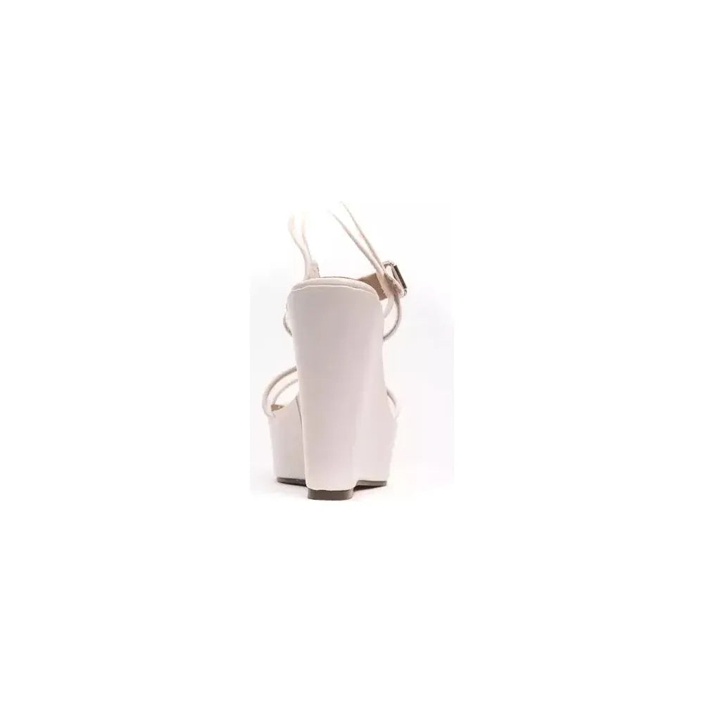 Péché Originel White Polyethylene Women Sandal Péché Originel Antique White