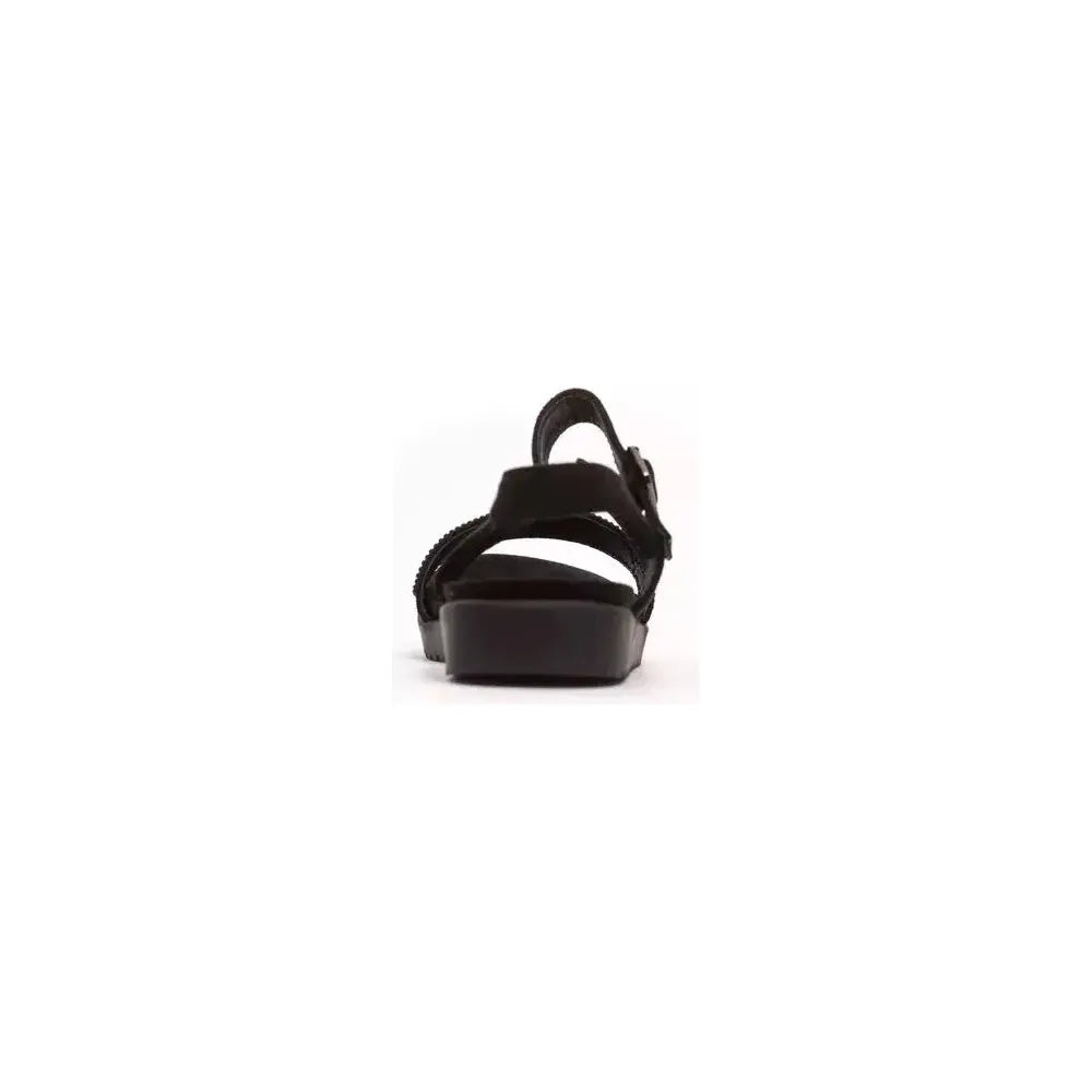 Péché Originel Black Textile Women Sandal PÉOR-18726-EU35/US5