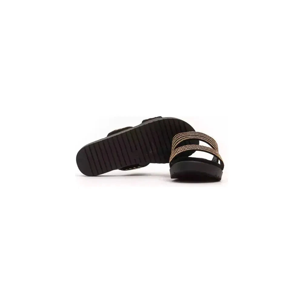 Péché Originel Gold Textile Women Sandal Péché Originel Dark Slate Gray