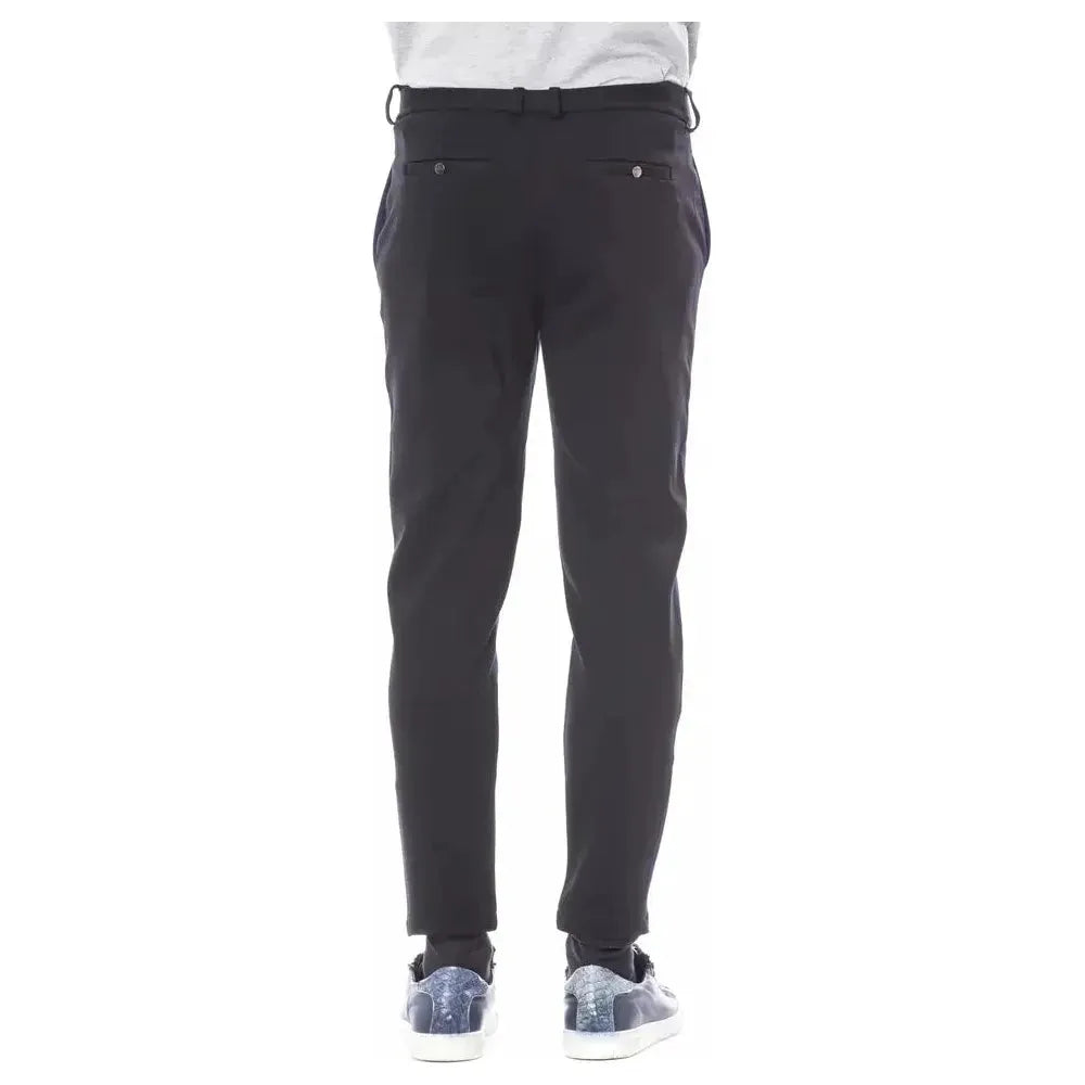 Verri Blue Viscose Men Pant Jeans & Pants Verri Dark Slate Gray