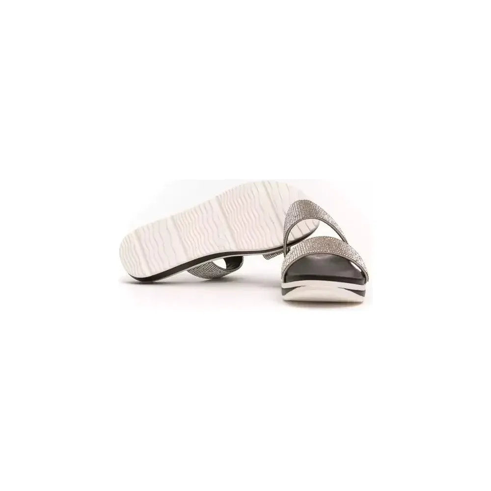 Péché Originel Silver Polyethylene Women Sandal Péché Originel Beige