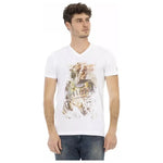 Trussardi Action White Cotton Men T-Shirt