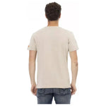 Trussardi Action Beige Cotton Men T-Shirt