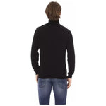 Baldinini Trend Black Fabric Men Sweater BA-22425-S
