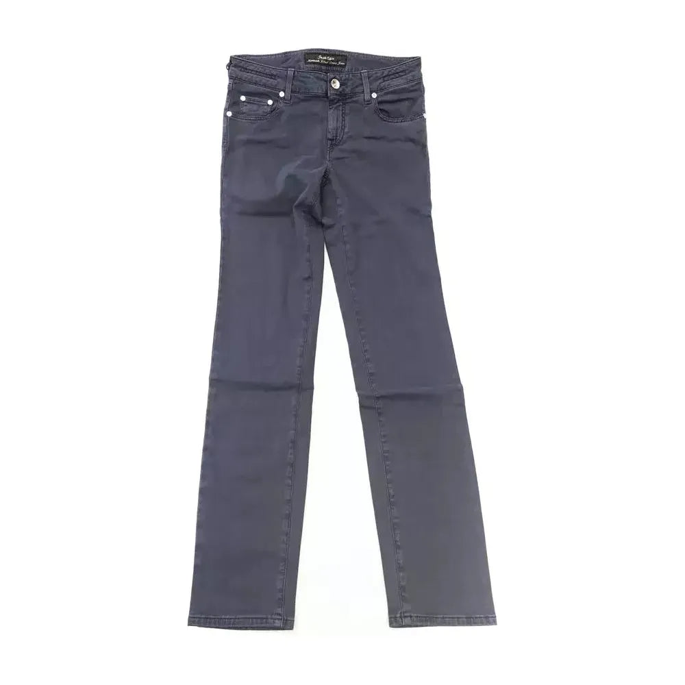 Jacob Cohen Blue Cotton Women Jeans Jacob Cohen Dim Gray
