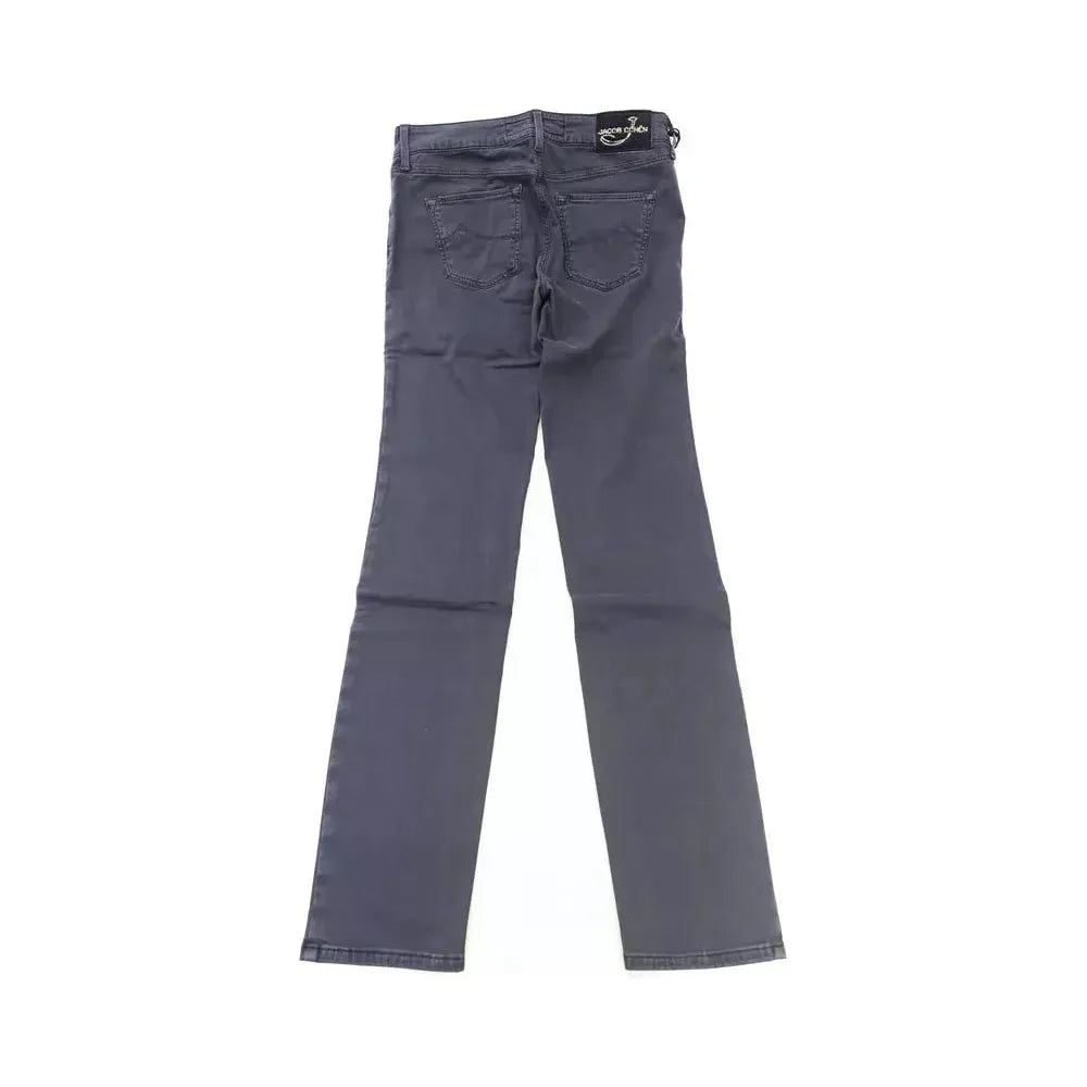 Jacob Cohen Blue Cotton Women Jeans Jacob Cohen Dim Gray