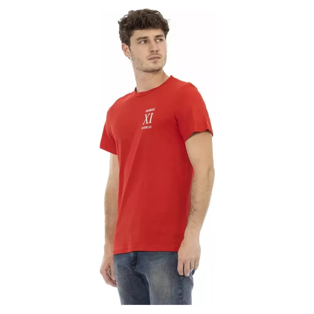 Bikkembergs Red Cotton Men T-Shirt Bikkembergs Sienna