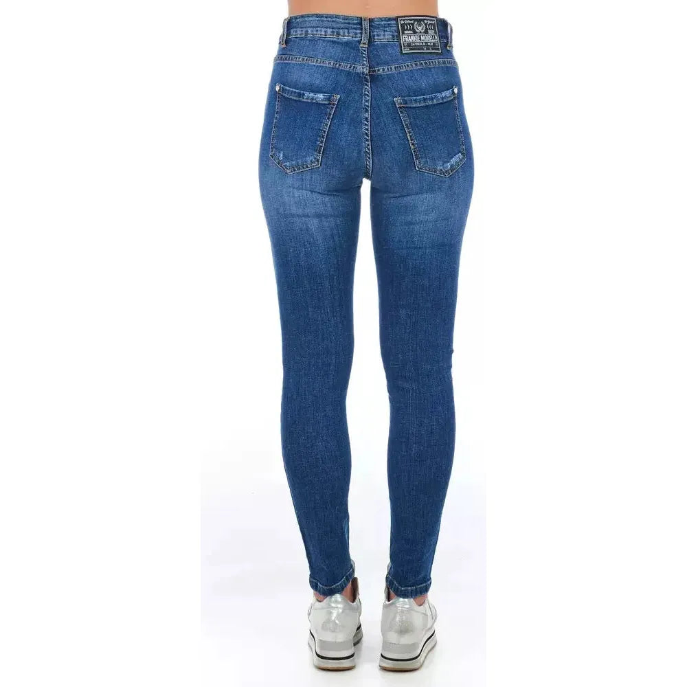 Frankie Morello Blue Denim Women's Jeans Frankie Morello Lavender