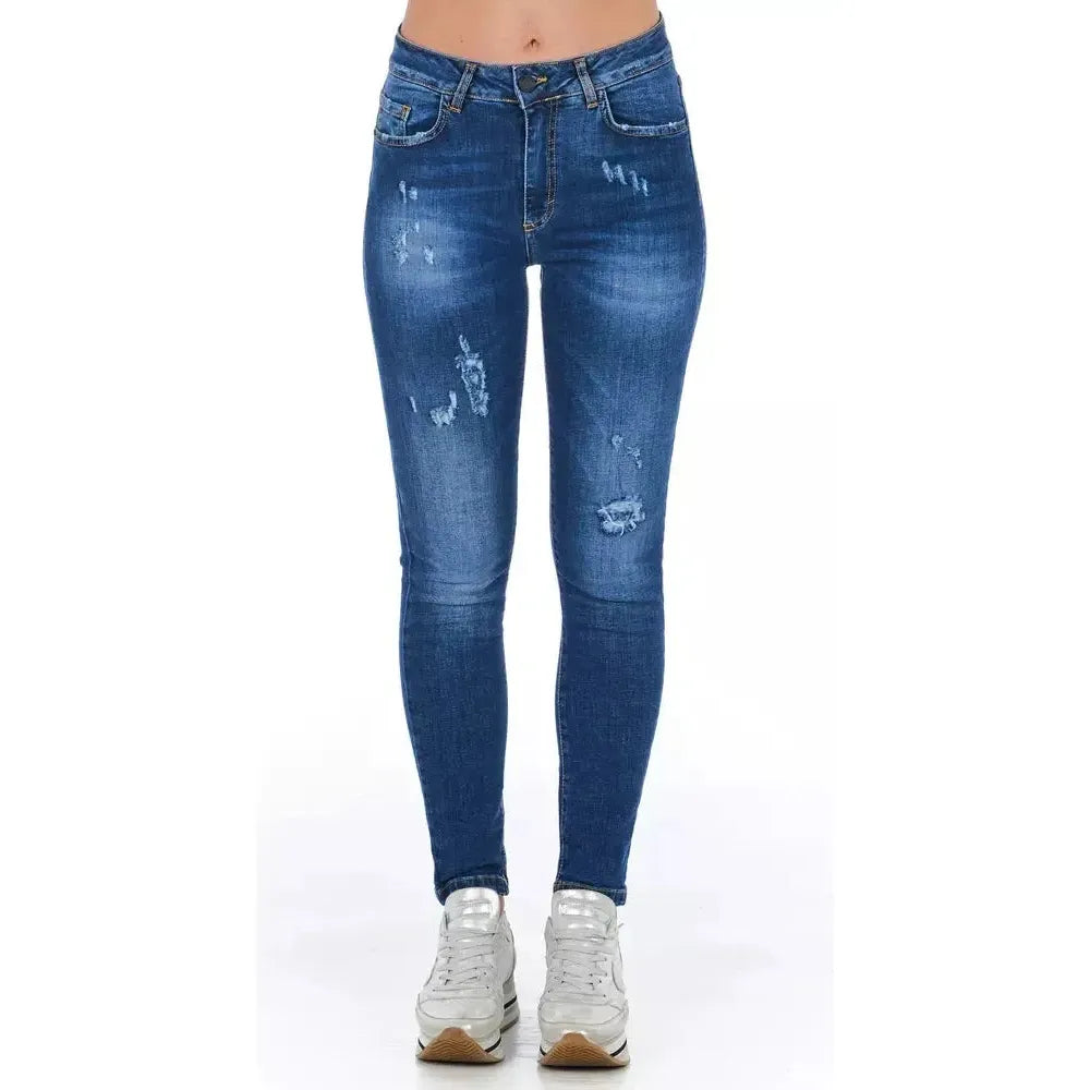 Frankie Morello Blue Denim Women Jeans Frankie Morello Lavender
