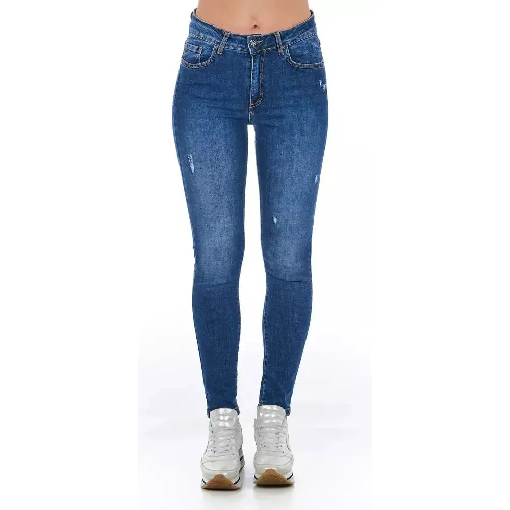 Frankie Morello Blue Denim Women's Jeans Frankie Morello Lavender