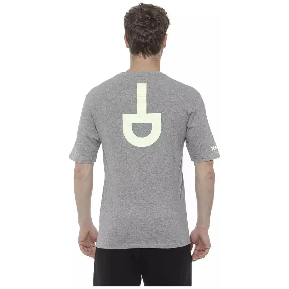 Tond Gray Cotton Men T-Shirt Tond Dark Gray