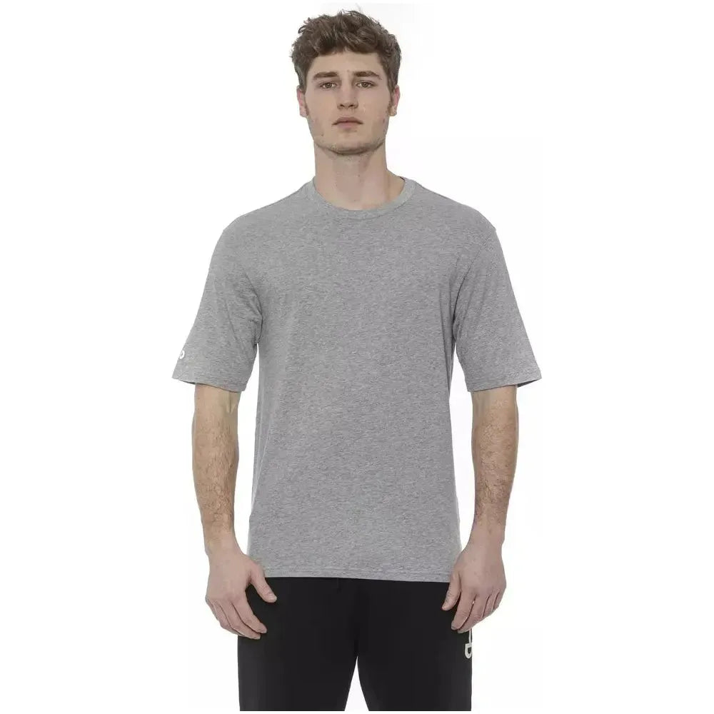 Tond Gray Cotton Men T-Shirt Tond Rosy Brown