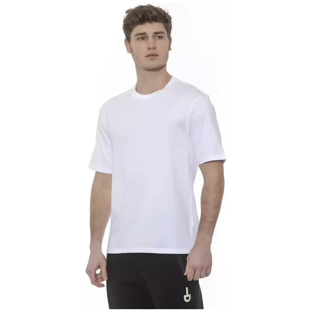 Tond White Cotton Men's Oversized T-Shirt MAN T-SHIRTS Tond Dark Slate Gray