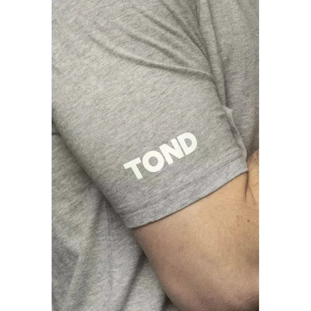 Tond Gray Cotton Men T-Shirt Tond Rosy Brown