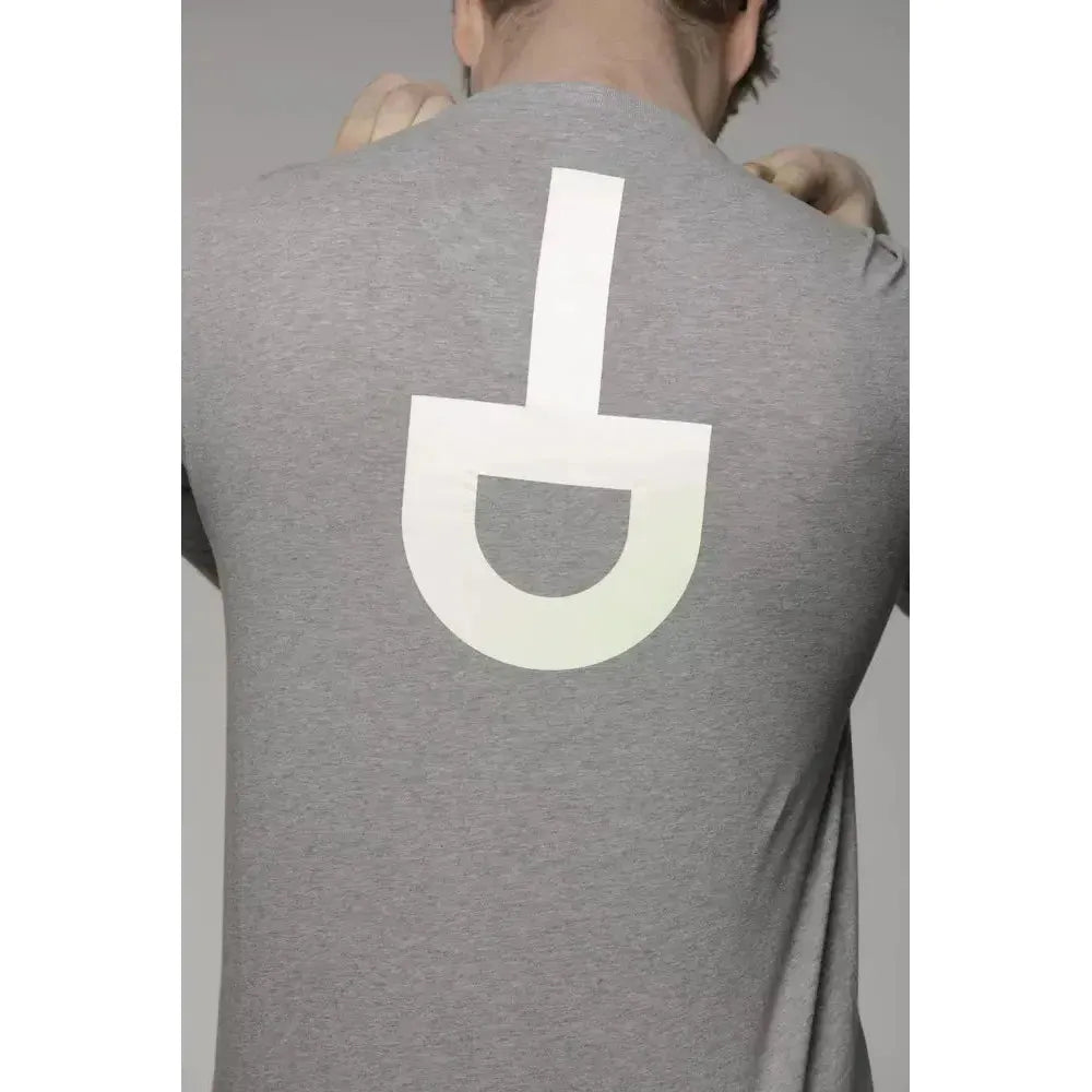 Tond Gray Cotton Men T-Shirt Tond Light Slate Gray