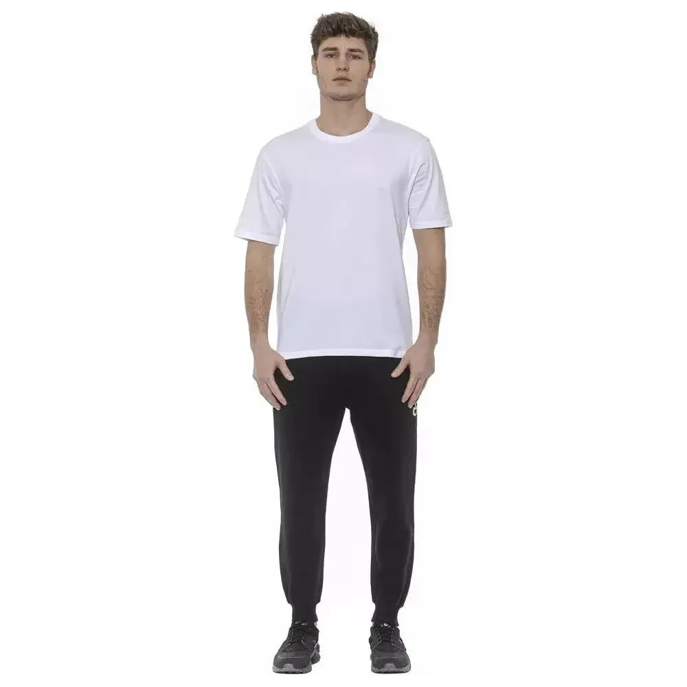 Tond White Cotton Men's Oversized T-Shirt MAN T-SHIRTS Tond Dark Slate Gray