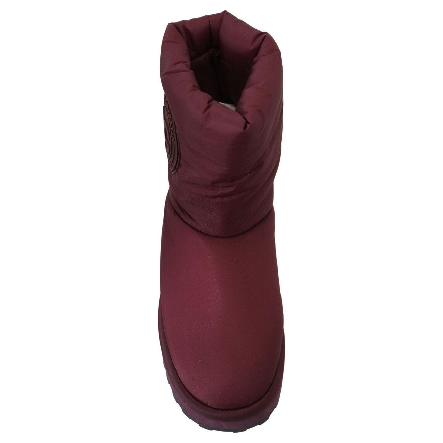 Dolce & Gabbana Elegant Bordeaux Mid Calf Boots Dolce & Gabbana Dark Slate Gray