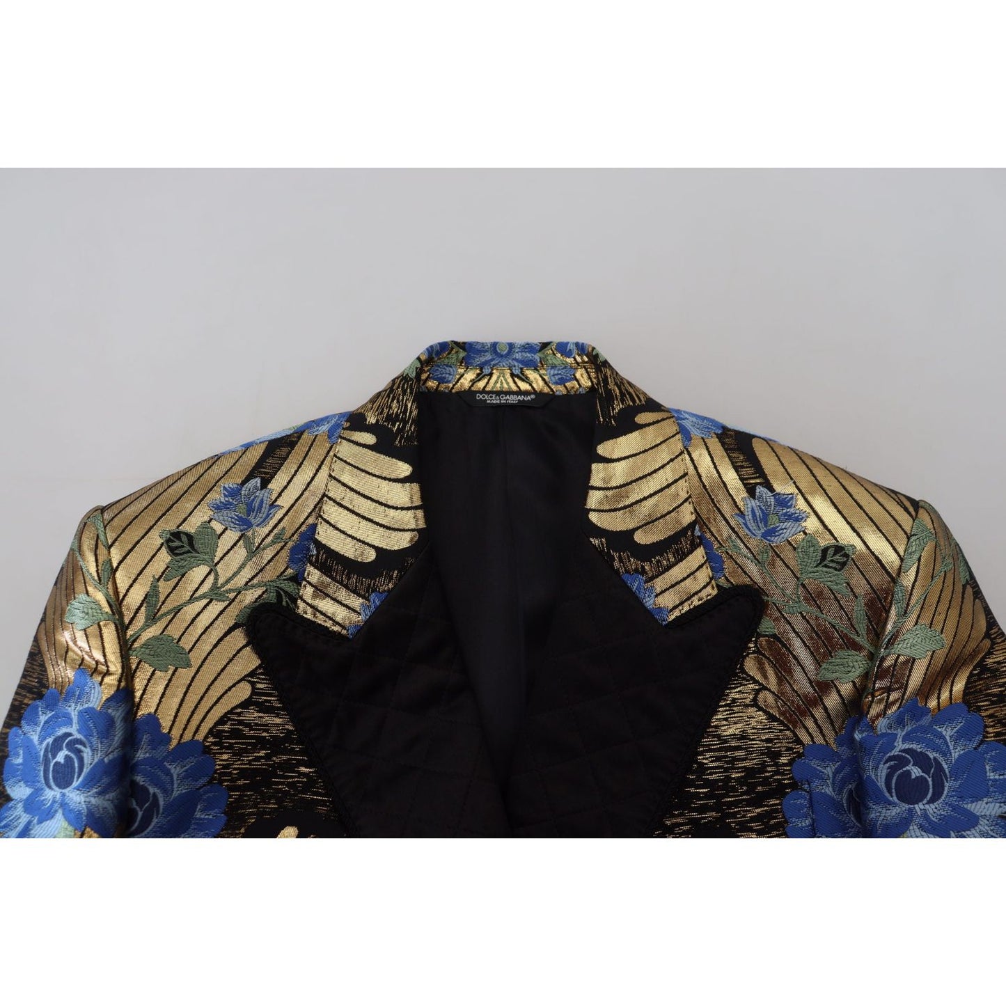 Dolce & Gabbana Elegant Floral Evening Party Blazer Dolce & Gabbana Black