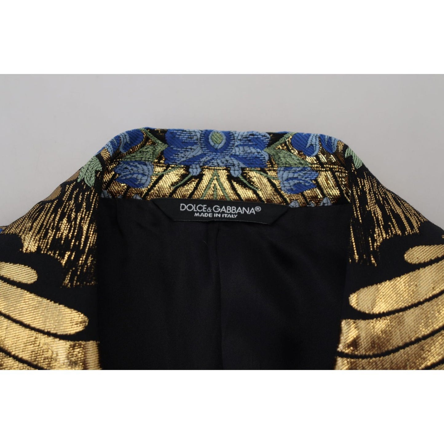 Dolce & Gabbana Elegant Floral Evening Party Blazer Dolce & Gabbana Black