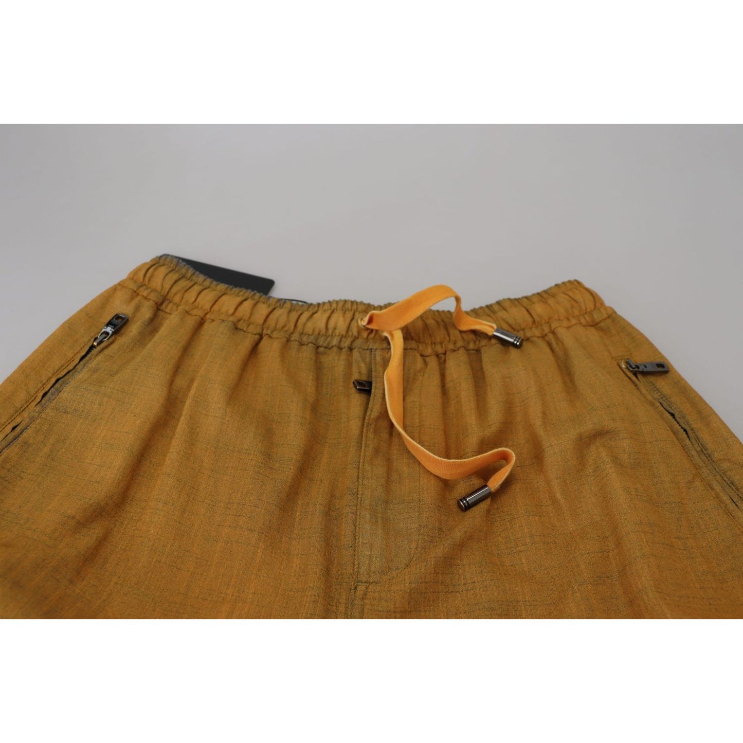 Dolce & Gabbana Elegant Italian Linen Trousers Dolce & Gabbana Saddle Brown