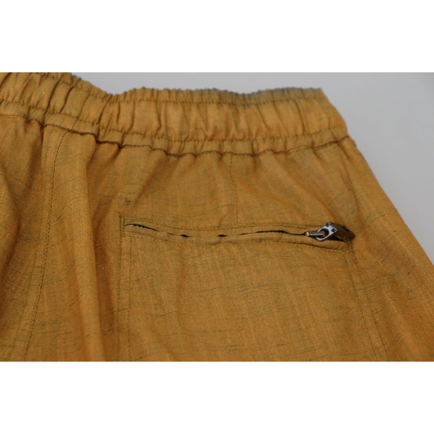 Dolce & Gabbana Elegant Italian Linen Trousers Dolce & Gabbana Sienna