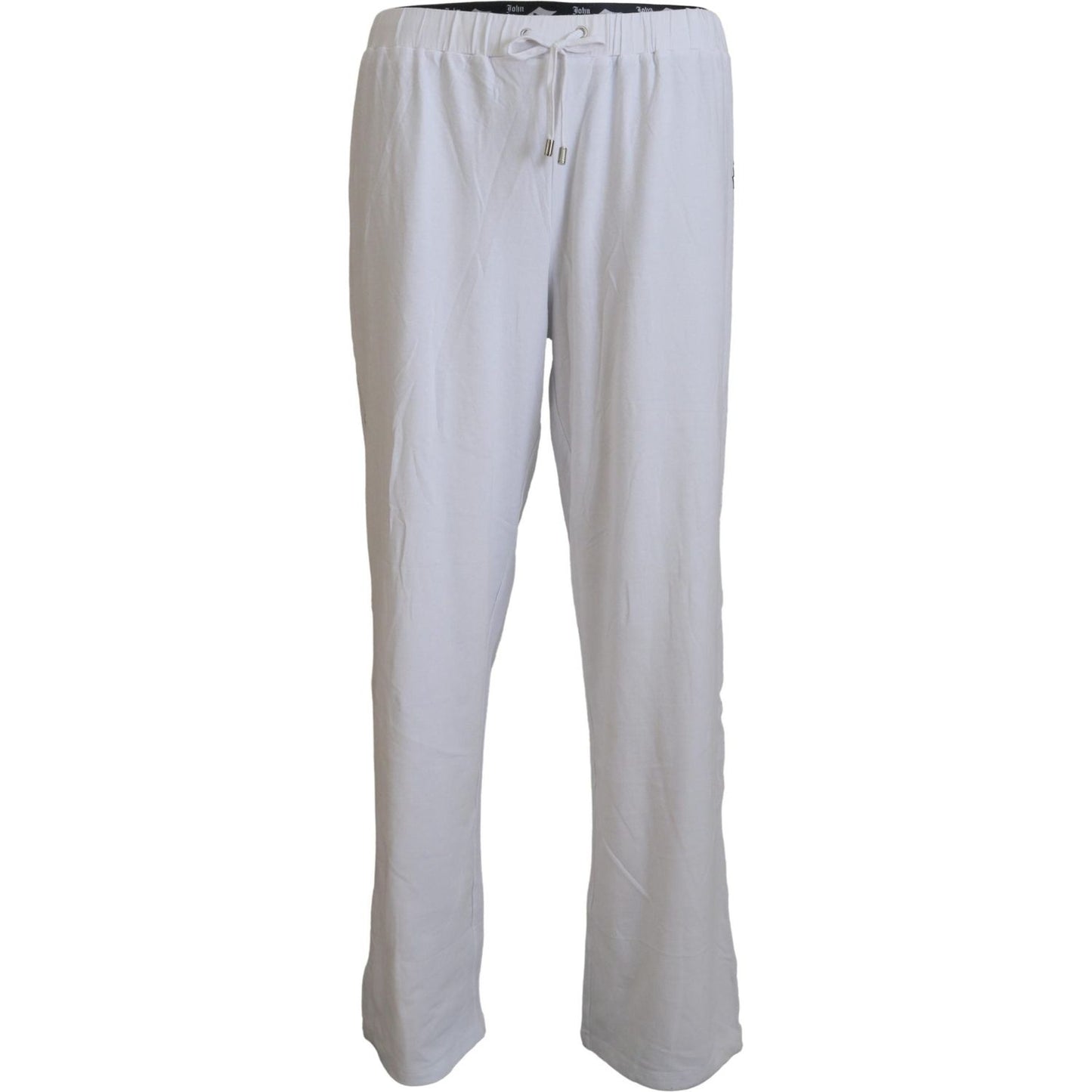 John Galliano Elegant Wide Leg Cotton Pants John Galliano Gray