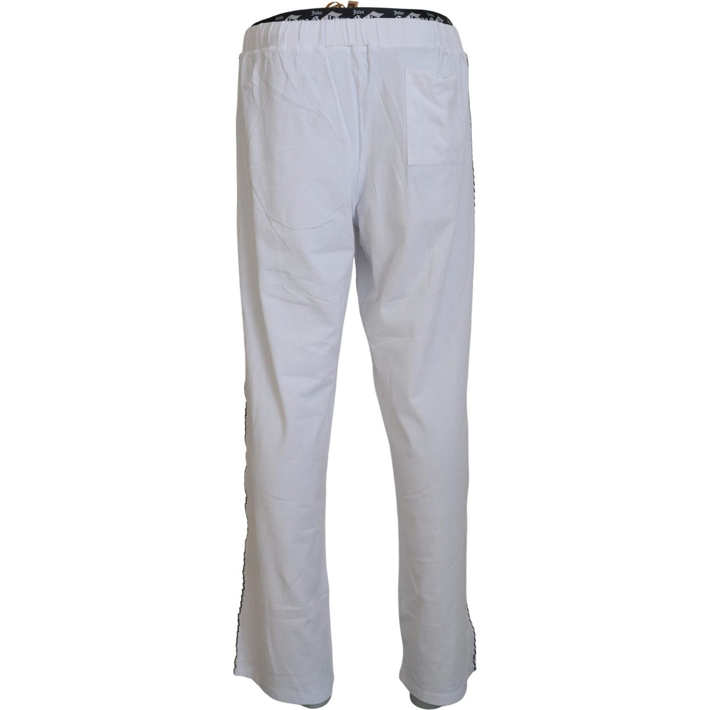 John Galliano Elegant Wide Leg Cotton Pants John Galliano Gray