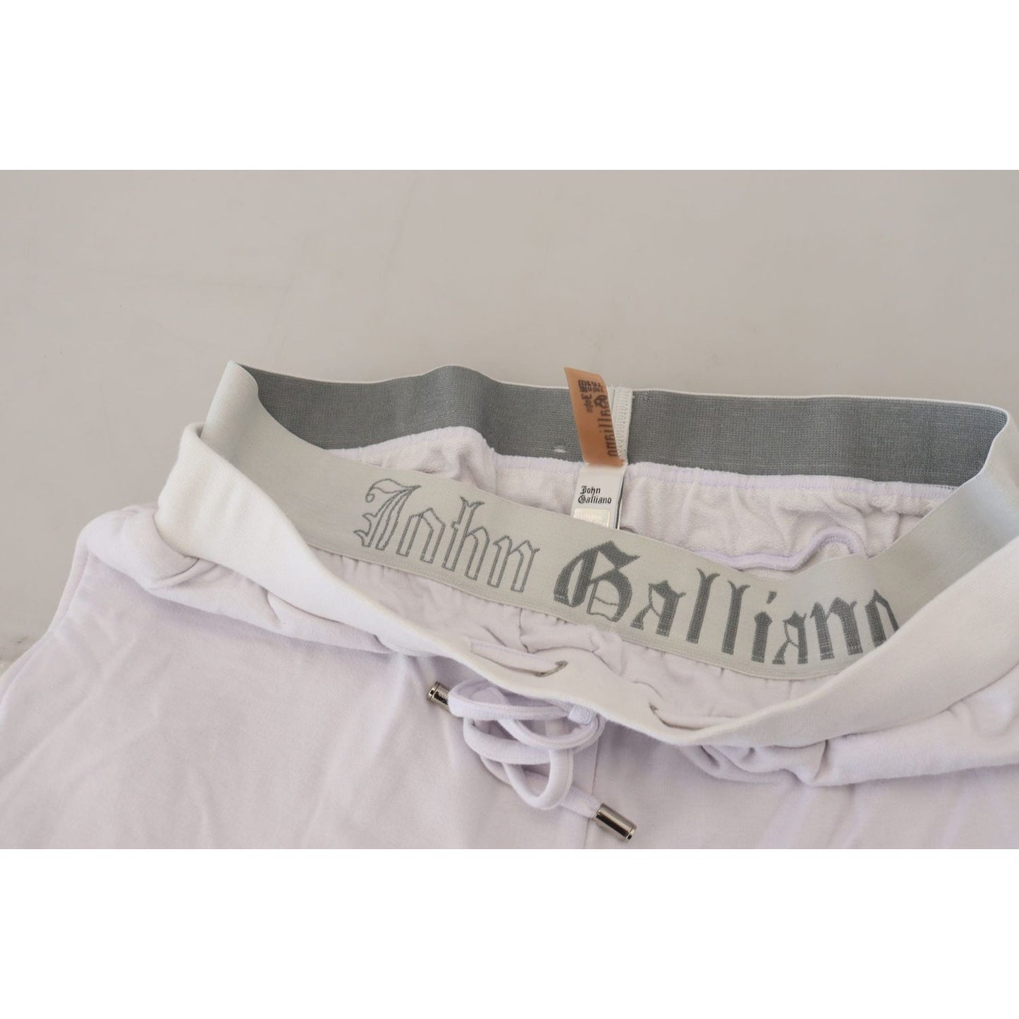 John Galliano Chic White Jogger Pants - Casual Elegance John Galliano Gray