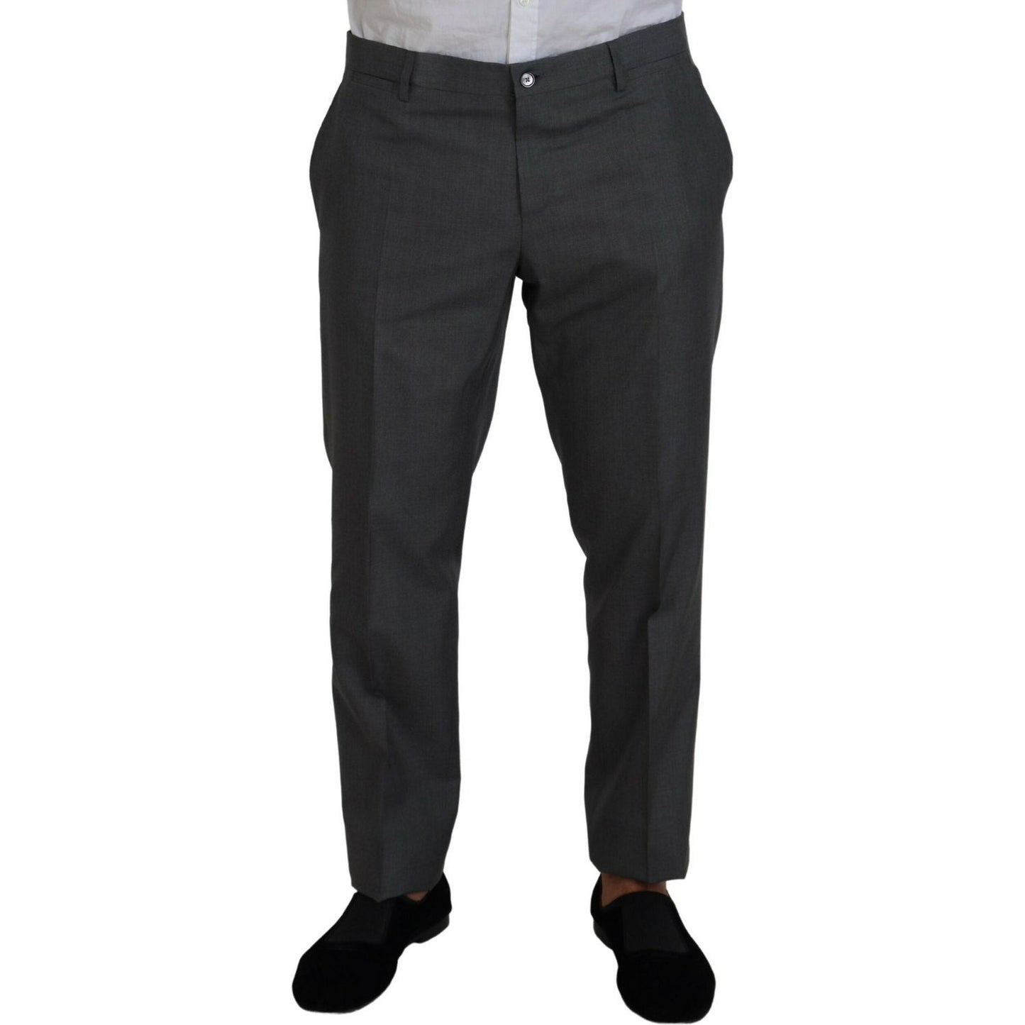 Dolce & Gabbana Sleek Silver Martini Slim Fit Three-Piece Suit Dolce & Gabbana Dark Slate Gray