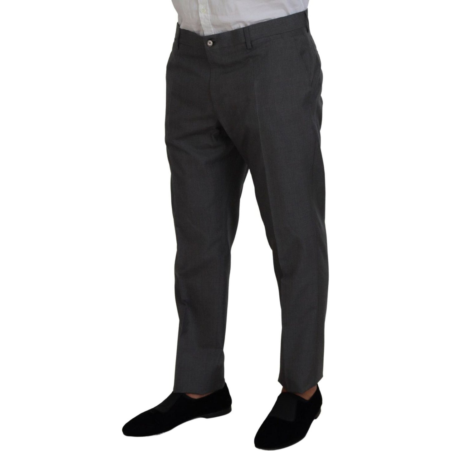 Dolce & Gabbana Sleek Silver Martini Slim Fit Three-Piece Suit Dolce & Gabbana Dark Slate Gray